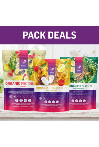 1 x Organic ProteinMax Original, 1 x Organic Daily Greens, 1 x Organic Hydrate Plus - Pack Deal!